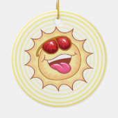 明るい笑顔の日差し セラミックオーナメント (裏面)
