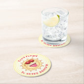 明るい笑顔の日差し ラウンドペーパーコースター (インサイチュ)