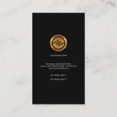 明るい粒状の赤い波の音響技師 名刺 (裏面)