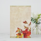 明るい紅葉と動揺して 便箋 (スタンド正面)