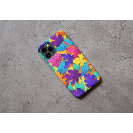 明るい紅葉のパターン(温黄色) Case-Mate iPhoneケース