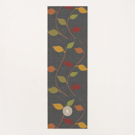 明るい紅葉モ素朴ノグラム ヨガマット