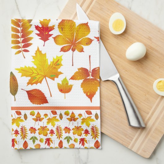 明るい紅葉 キッチンタオル (四つ折り)