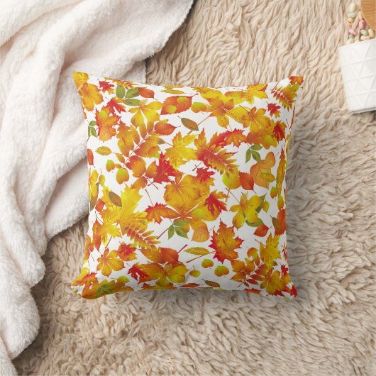 明るい紅葉 クッション (ブランケット)