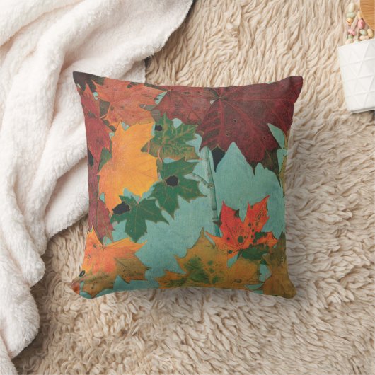 明るい紅葉 クッション (ブランケット)