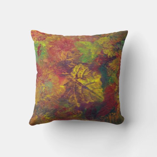 明るい紅葉 クッション (裏面)