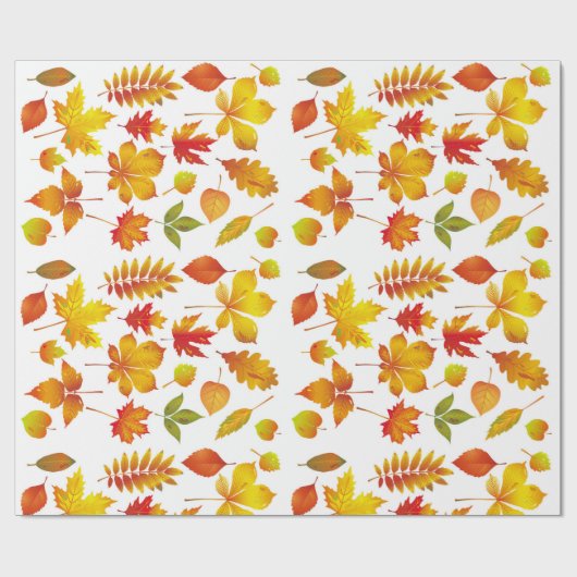 明るい紅葉 ラッピングペーパー (フラット)