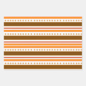 明るい素朴スタイルパターンプリントラッピング紙 ラッピングペーパーシート (正面2)