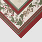 明るい素朴バッファローメリープレイドのクリスマスディアー 薄葉紙 (詳細)