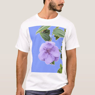 明るい紫の姫の花+ライトBの孤立 Tシャツ