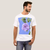 明るい紫の姫の花+ライトBの孤立 Tシャツ (正面フル)
