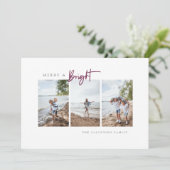 明るい紫メリーのミニマモダンリスト写真 シーズンカード (スタンド正面)