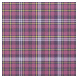 明るい紫色のガーリーな格子縞 ファブリック