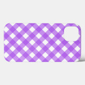 明るい紫色のギンガムケース – メイトiPhoneケース Case-Mate iPhoneケース (裏面 (横))