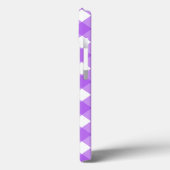 明るい紫色のギンガムケース – メイトiPhoneケース Case-Mate iPhoneケース (裏面 / 左)