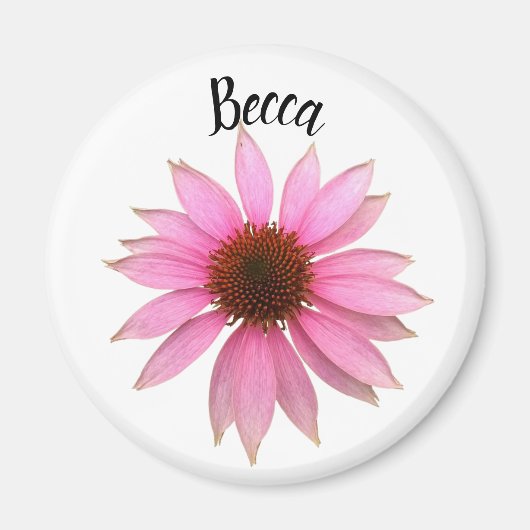 明るい紫色のコンフォロパーソナライズされたア マグネット (正面)