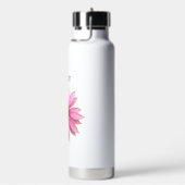 明るい紫色のコンフパーソナライズされたローワーウォーターボトル ウォーターボトル (右面)