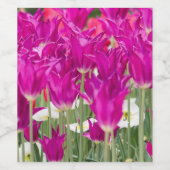 明るい紫色のピンクポジス ワインラベル (シングルラベル)