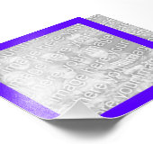 明るい紫色のフレームフォト フォトプリント            (角)