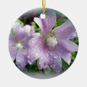 明るい紫 セラミックオーナメント (正面)