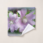 明るい紫 バスタオルセット (ウォッシュタオル)