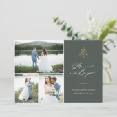 明るい結婚したクリスマス数々の – 写真の休日 シーズンカード (スタンド正面)