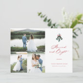 明るい結婚したクリスマス数々の – 写真の休日 シーズンカード (スタンド正面)