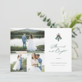 明るい結婚したクリスマス数々の – 写真の休日 シーズンカード (スタンド正面)