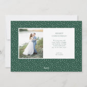 明るい結婚したクリスマス数々の – 写真の休日 シーズンカード (裏面)