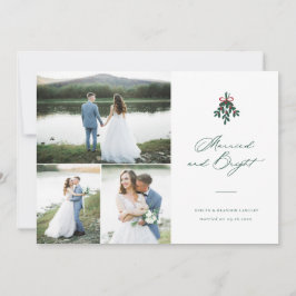 明るい結婚したクリスマス数々の – 写真の休日 シーズンカード