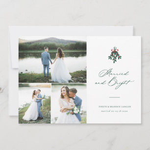 明るい結婚したクリスマス数々の – 写真の休日 シーズンカード