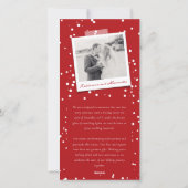 明るい結婚した休日の結婚発表 シーズンカード (裏面)