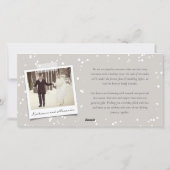 明るい結婚した休日の結婚発表 シーズンカード (裏面)