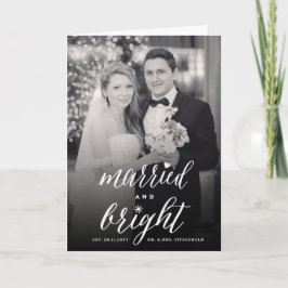 明るい結婚した休日の結婚発表 シーズンカード