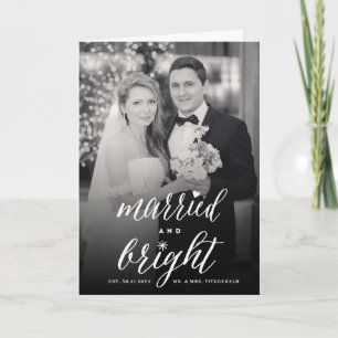 明るい結婚した休日の結婚発表 シーズンカード