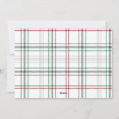 明るい結婚した写真新婚カップルのクリスマス シーズンカード (裏面)