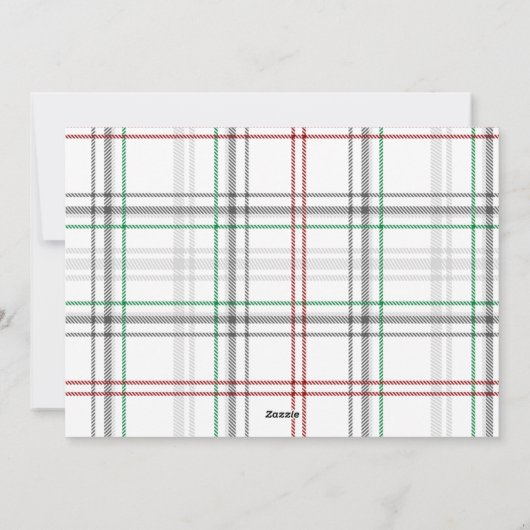 明るい結婚した写真新婚カップルのクリスマス シーズンカード (裏面)