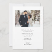 明るい結婚した新婚のクリスマスカード 招待状 (裏面)