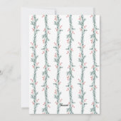 明るい結婚した新婚のクリスマスフォトカード シーズンカード (裏面)