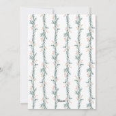 明るい結婚した新婚のクリスマスフォトカード シーズンカード (裏面)