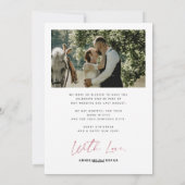 明るい結婚した新婚の写真クリスマス シーズンカード (裏面)