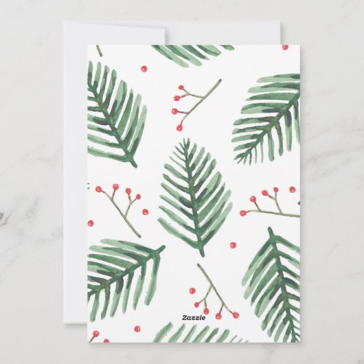 明るい結婚した新婚の写真クリスマス シーズンカード (裏面)