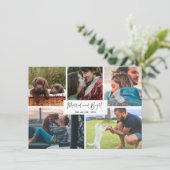 明るい結婚した新婚カップルの写真 シーズンカード (スタンド正面)