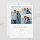 明るい結婚した新婚クリスマスビーチ写真 シーズンカード (裏面)