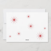 明るい結婚した新婚フラットホリデーカード シーズンカード (裏面)