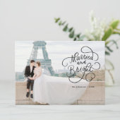 明るい結婚した新婚フラットホリデーカード シーズンカード (スタンド正面)