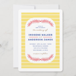 明るい結婚日 招待状