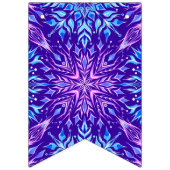 明るい結晶の雪の結晶オーナメント バンティングフラッグ (第2の旗)