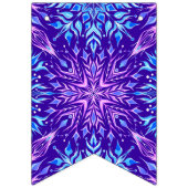 明るい結晶の雪の結晶オーナメント バンティングフラッグ (第3の旗)