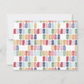 明るい絵を描ジュエルパーソナライズされたノートカード ノートカード (裏面)